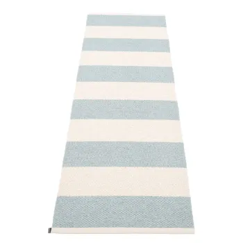 Covor tip traversa pentru interior si exterior albastru deschis/crem 70x225 cm Bob Blue Fog - Pappelina imagine