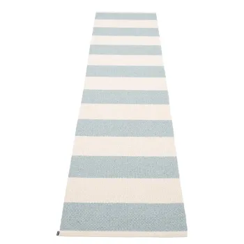 Covor tip traversa pentru interior si exterior albastru deschis/crem 70x300 cm Bob Blue Fog - Pappelina imagine