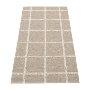 Covor tip traversa pentru interior si exterior bej 70x150 cm Ada Dark Linen - Pappelina imagine