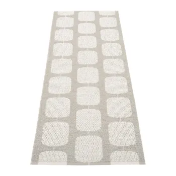 Covor tip traversa pentru interior si exterior bej 70x200 cm Sten Warm Grey - Pappelina imagine