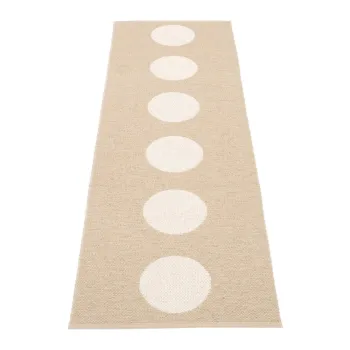 Covor tip traversa pentru interior si exterior bej 70x225 cm Vera Beige - Pappelina imagine