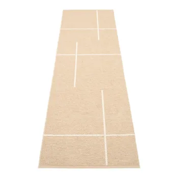 Covor tip traversa pentru interior si exterior bej 70x270 cm Fred Beige - Pappelina imagine
