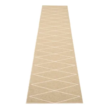 Covor tip traversa pentru interior si exterior bej 70x320 cm Max Sand - Pappelina imagine