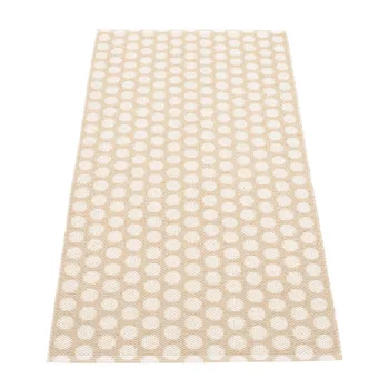 Covor tip traversa pentru interior si exterior bej/crem 70x150 cm Noa Beige Vanilla - Pappelina imagine