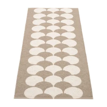 Covor tip traversa pentru interior si exterior bej/crem 70x150 cm Poppy Potato - Pappelina imagine