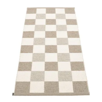 Covor tip traversa pentru interior si exterior bej/crem 70x160 cm Pix Dark Linen - Pappelina imagine