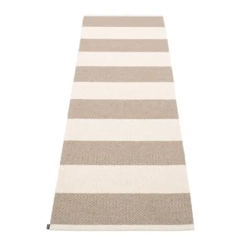 Covor tip traversa pentru interior si exterior bej/crem 70x225 cm Bob Mud Vanilla - Pappelina imagine