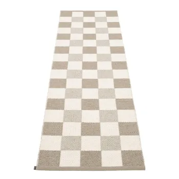 Covor tip traversa pentru interior si exterior bej/crem 70x240 cm Pix Dark Linen - Pappelina imagine