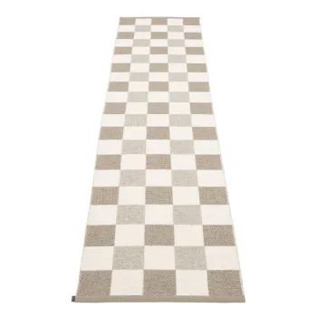 Covor tip traversa pentru interior si exterior bej/crem 70x300 cm Pix Dark Linen - Pappelina imagine