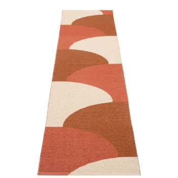 Covor tip traversa pentru interior si exterior caramiziu 70x270 cm Hill Brick Rust - Pappelina imagine