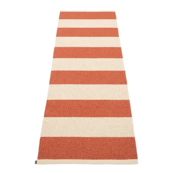 Covor tip traversa pentru interior si exterior caramiziu/crem 70x225 cm Bob Brick - Pappelina imagine