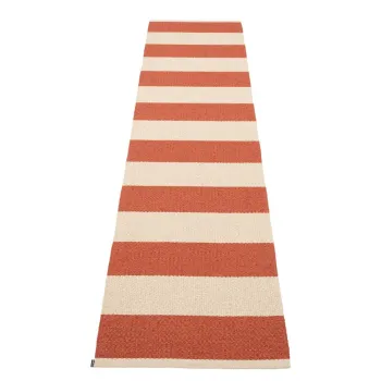 Covor tip traversa pentru interior si exterior caramiziu/crem 70x300 cm Bob Brick - Pappelina imagine
