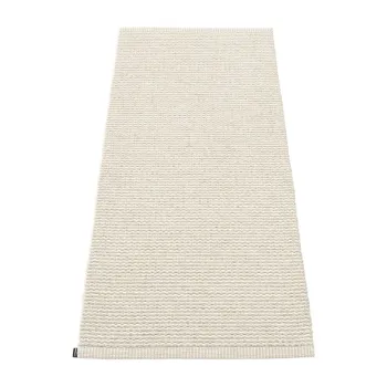 Covor tip traversa pentru interior si exterior crem 60x150 cm Mono Linen Vanilla - Pappelina imagine