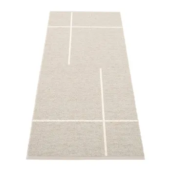 Covor tip traversa pentru interior si exterior crem 70x180 cm Fred Linen - Pappelina imagine