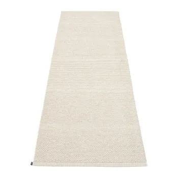 Covor tip traversa pentru interior si exterior crem 70x200 cm Mono Linen Vanilla - Pappelina imagine