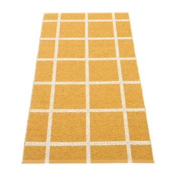 Covor tip traversa pentru interior si exterior galben ocru 70x150 cm Ada Ochre - Pappelina imagine