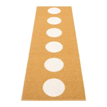 Covor tip traversa pentru interior si exterior galben ocru 70x225 cm Vera Ochre - Pappelina imagine