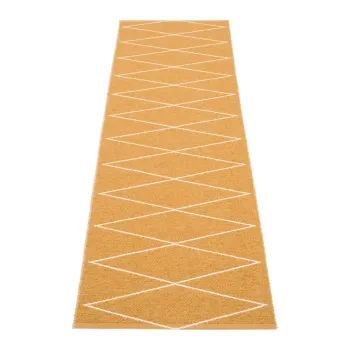 Covor tip traversa pentru interior si exterior galben ocru 70x240 cm Max Ochre - Pappelina imagine