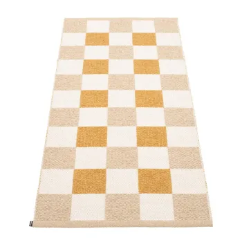 Covor tip traversa pentru interior si exterior galben ocru/bej 70x160 cm Pix Vanilla Ochre - Pappelina imagine