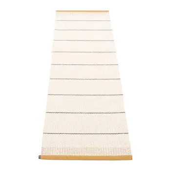 Covor tip traversa pentru interior si exterior galben ocru/crem 60x200 cm Belle Ochre - Pappelina imagine