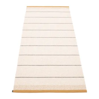 Covor tip traversa pentru interior si exterior galben ocru/crem 85x200 cm Belle Ochre - Pappelina imagine