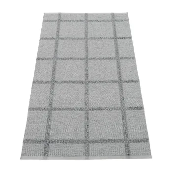 Covor tip traversa pentru interior si exterior gri 70x150 cm Ada Grey - Pappelina imagine