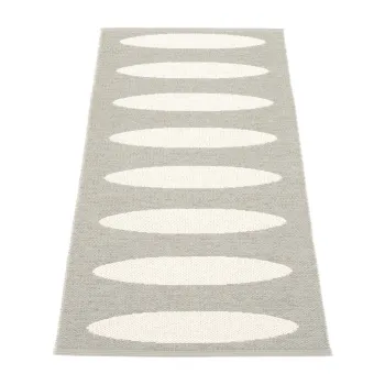 Covor tip traversa pentru interior si exterior gri 70x150 cm Ella Warm Grey - Pappelina imagine