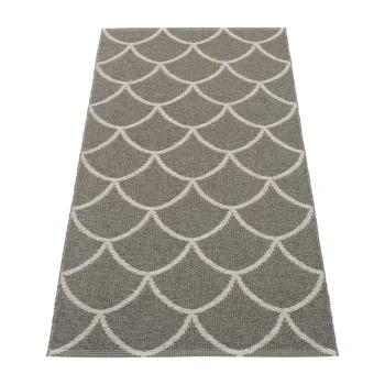 Covor tip traversa pentru interior si exterior gri 70x150 cm Kotte Charcoal - Pappelina imagine