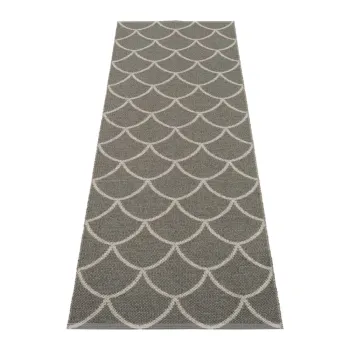 Covor tip traversa pentru interior si exterior gri 70x225 cm Kotte Charcoal - Pappelina imagine
