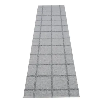 Covor tip traversa pentru interior si exterior gri 70x300 cm Ada Grey - Pappelina imagine