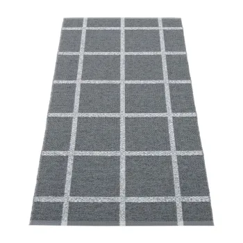 Covor tip traversa pentru interior si exterior gri antracit 70x150 cm Ada Granit - Pappelina imagine