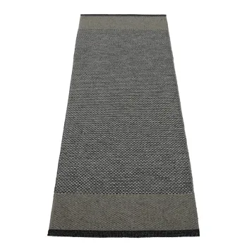 Covor tip traversa pentru interior si exterior gri antracit 85x260 cm Edit Charcoal - Pappelina imagine