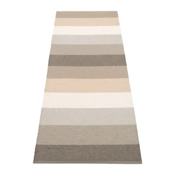 Covor tip traversa pentru interior si exterior gri/bej 70x200 cm Molly Clay - Pappelina imagine