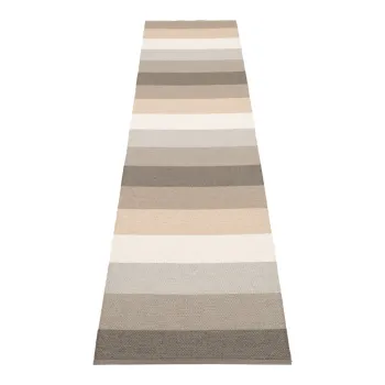 Covor tip traversa pentru interior si exterior gri/bej 70x300 cm Molly Clay - Pappelina imagine