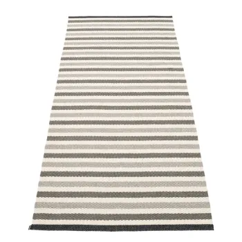 Covor tip traversa pentru interior si exterior gri/bej 85x200 cm Teo Warm Grey - Pappelina imagine