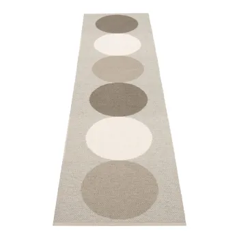 Covor tip traversa pentru interior si exterior gri/crem 70x280 cm Otto Clay - Pappelina imagine