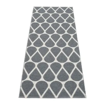 Covor tip traversa pentru interior si exterior gri inchis 70x200 cm Otis Granit - Pappelina imagine