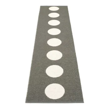 Covor tip traversa pentru interior si exterior gri inchis 70x300 cm Vera Charcoal - Pappelina imagine