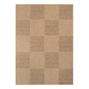 Covor tip traversa pentru interior si exterior maro 80x250 cm Timber 1405 - Ayyildiz Carpets imagine