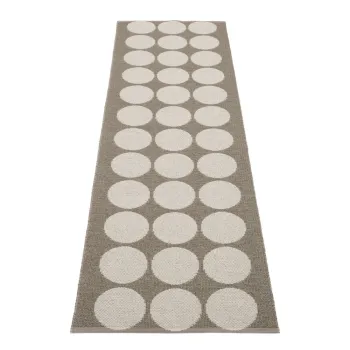 Covor tip traversa pentru interior si exterior maro/bej 70x240 cm Hugo Walnut Linen - Pappelina imagine