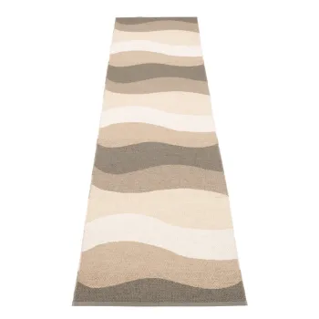 Covor tip traversa pentru interior si exterior maro/bej 70x300 cm Urvi Earth - Pappelina imagine