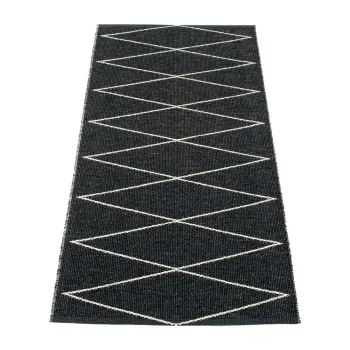 Covor tip traversa pentru interior si exterior negru 70x160 cm Max Black - Pappelina imagine