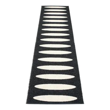 Covor tip traversa pentru interior si exterior negru 70x300 cm Ella Black - Pappelina imagine