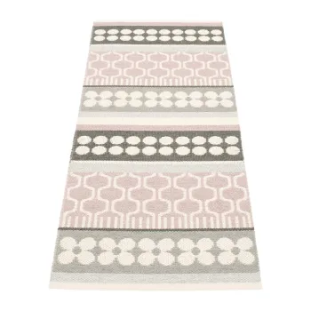Covor tip traversa pentru interior si exterior roz deschis/gri 70x180 cm Asta Pale Rose - Pappelina imagine
