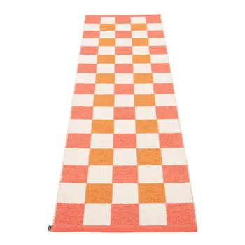 Covor tip traversa pentru interior si exterior somon/portocaliu 70x240 cm Pix Flamingo - Pappelina imagine