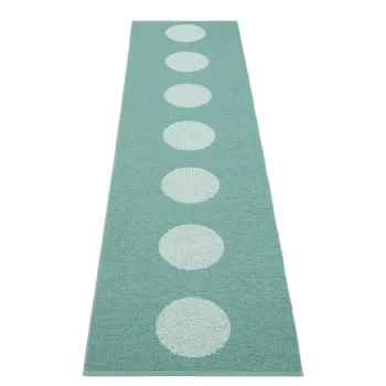 Covor tip traversa pentru interior si exterior turcoaz 70x280 cm Vera Pop Jade - Pappelina imagine