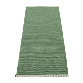 Covor tip traversa pentru interior si exterior verde 60x150 cm Mono Leaf Oregano - Pappelina imagine