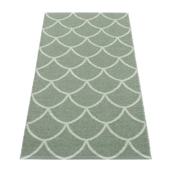 Covor tip traversa pentru interior si exterior verde 70x150 cm Kotte Army Sage - Pappelina imagine