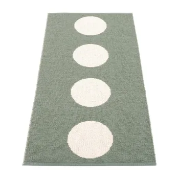 Covor tip traversa pentru interior si exterior verde 70x150 cm Vera Army - Pappelina imagine