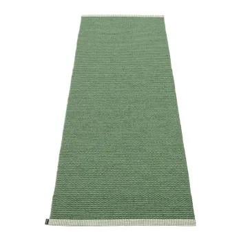 Covor tip traversa pentru interior si exterior verde 70x200 cm Mono Leaf Oregano - Pappelina imagine